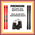 Online Season Rental: Adult Premium Ski