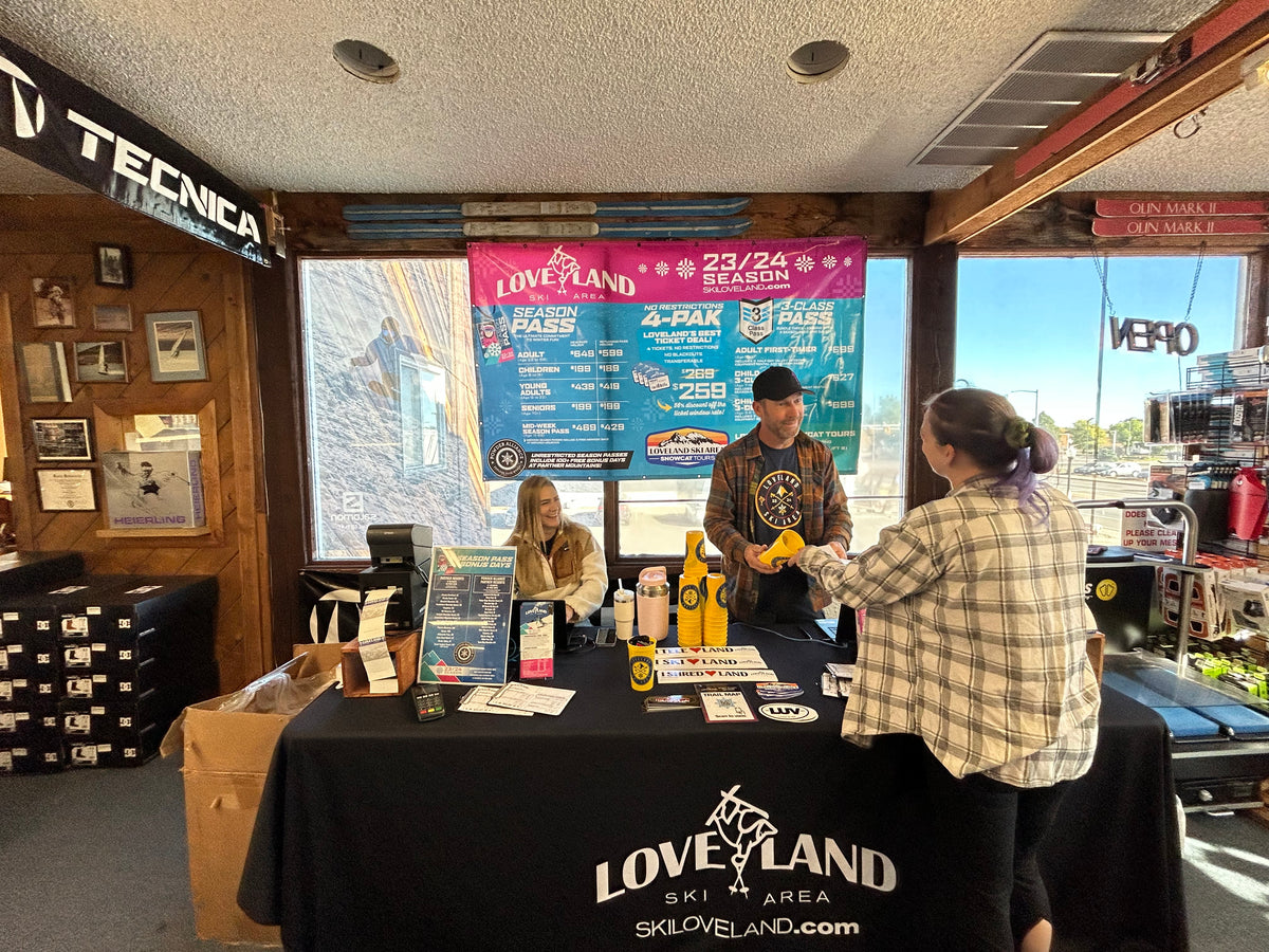 Loveland Ski Area on site selling 4-Paks and season passes
