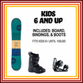 Online Season Rental: Kids Snowboard