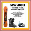 Online Season Rental: Adult New Snowboard
