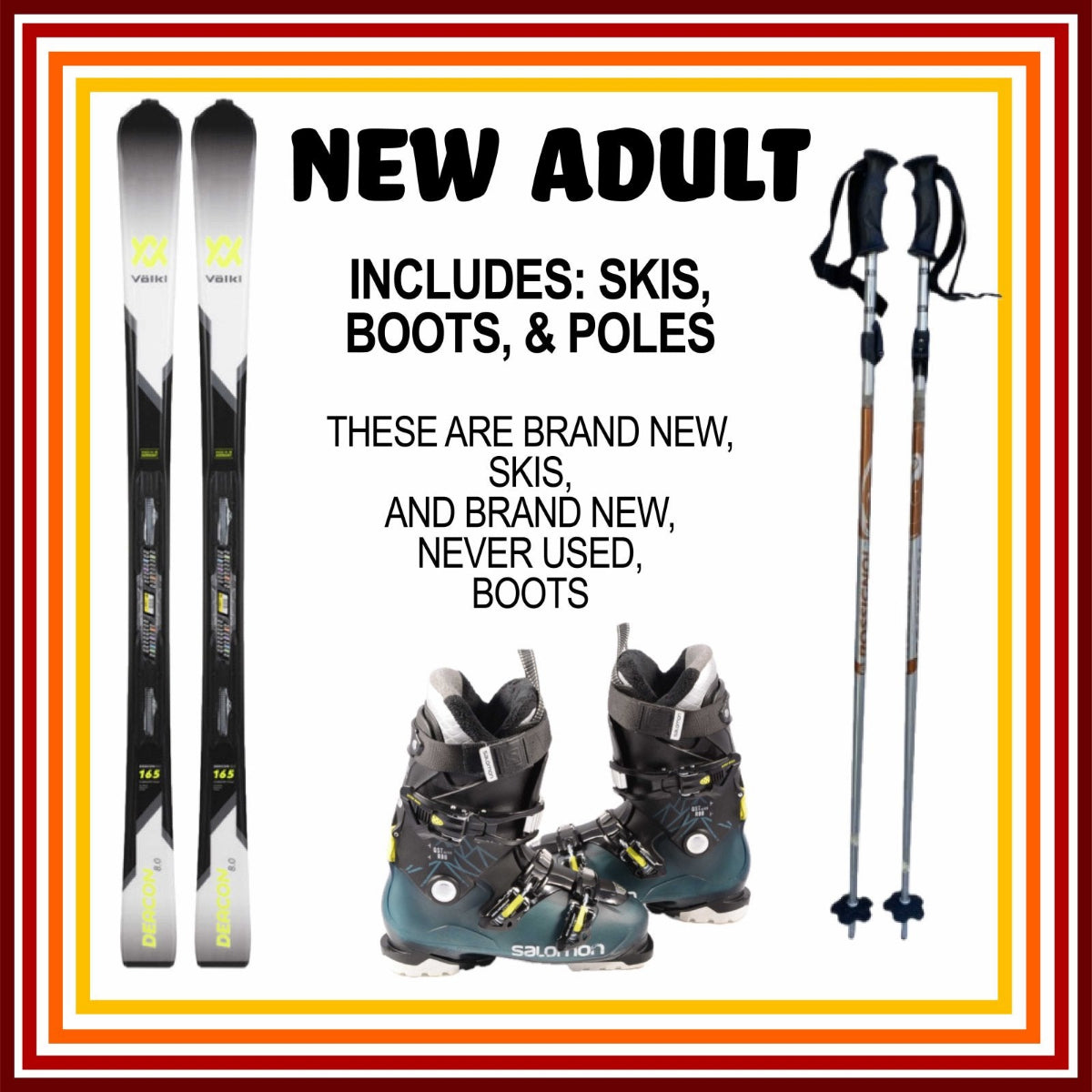 Online Season Rental: Adult New Ski