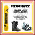 Online Season Rental: Adult Performance Snowboard