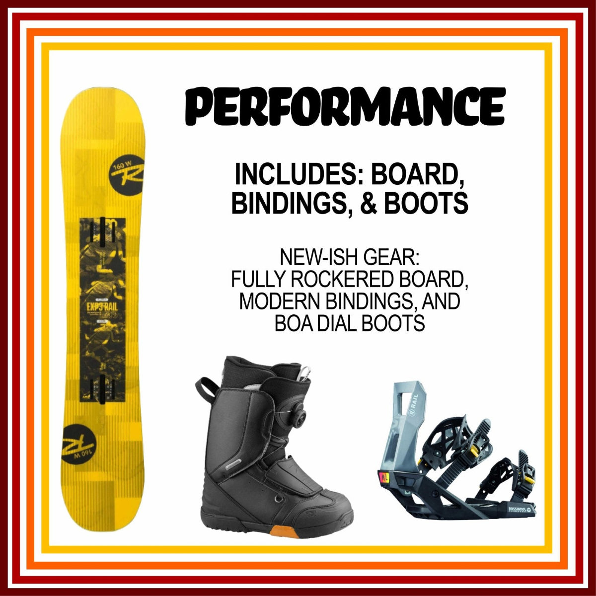 Online Season Rental: Adult Performance Snowboard
