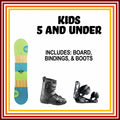 Online Season Rental: 5 and Under Snowboard