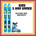 Online Season Rental: 5 and Under Ski