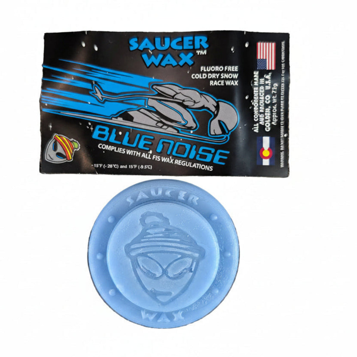 Saucer Wax Blue Noise Race Overlay Wax