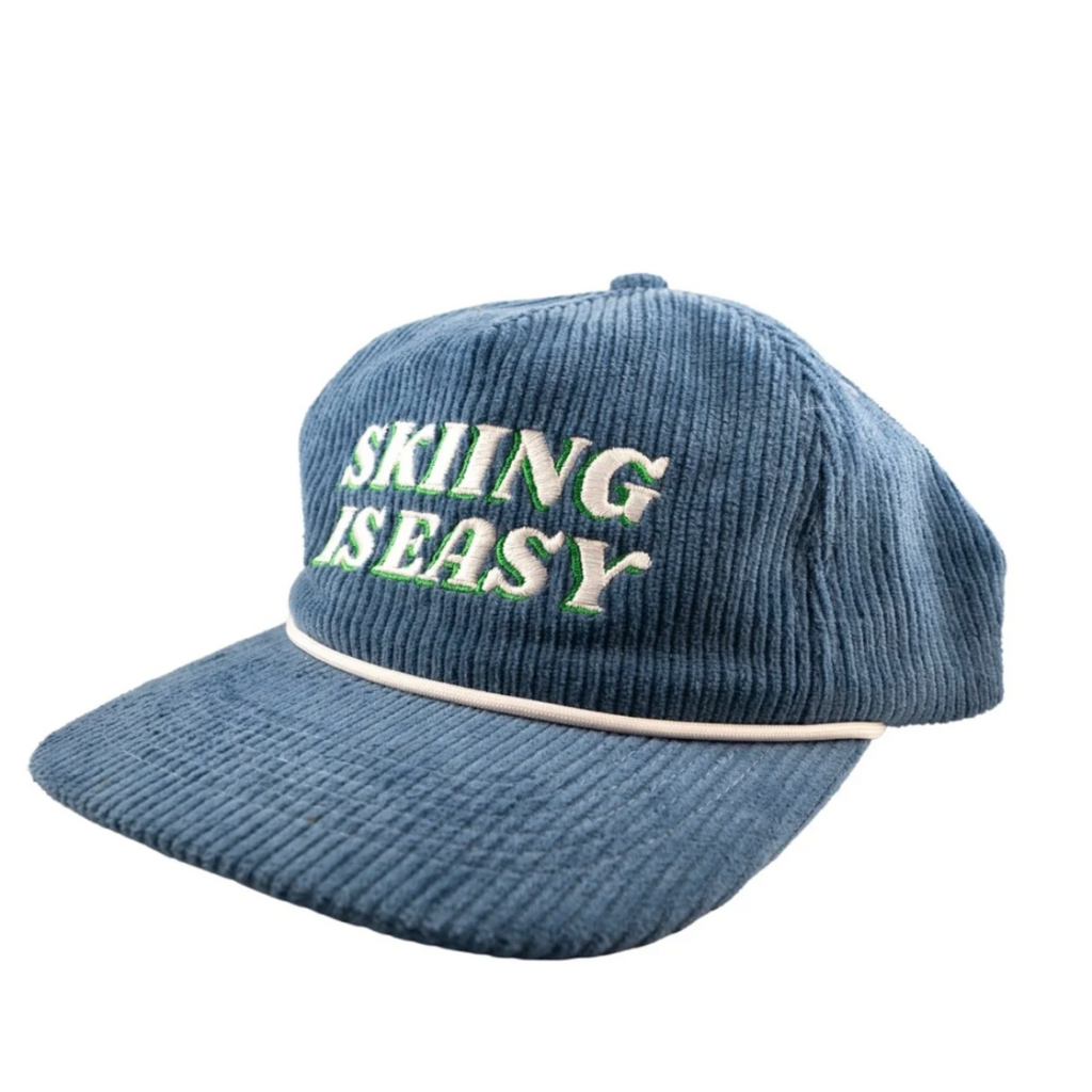 Skiing Is Easy Cord Hat