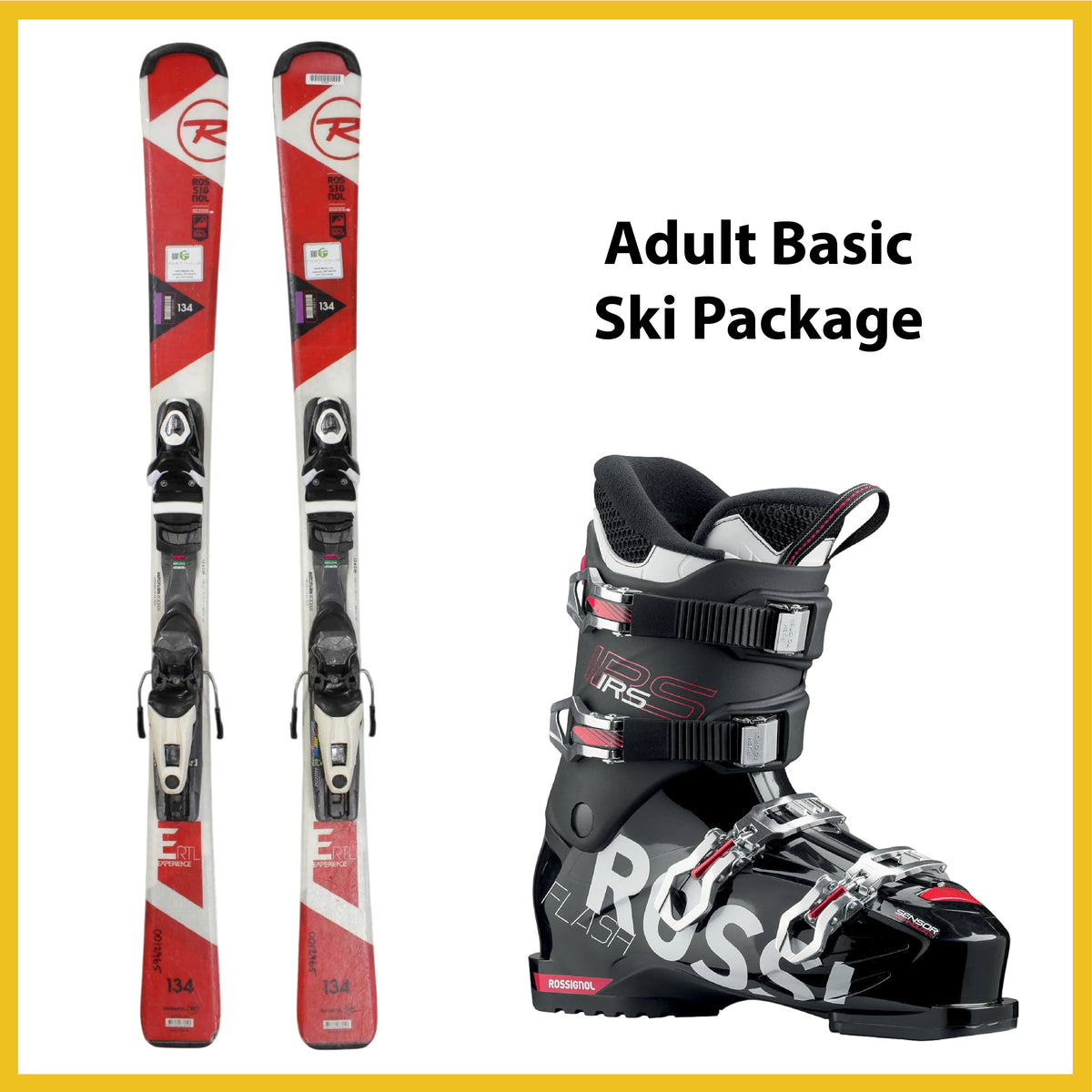 Online Season Rental: Adult Basic Ski