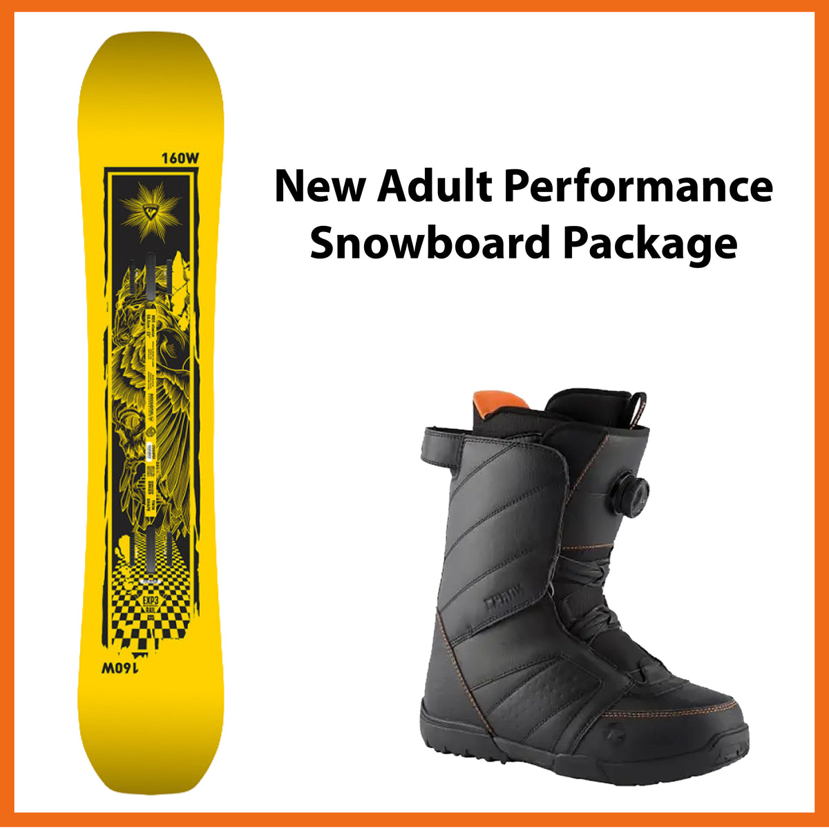 Online Season Rental: Adult New Snowboard