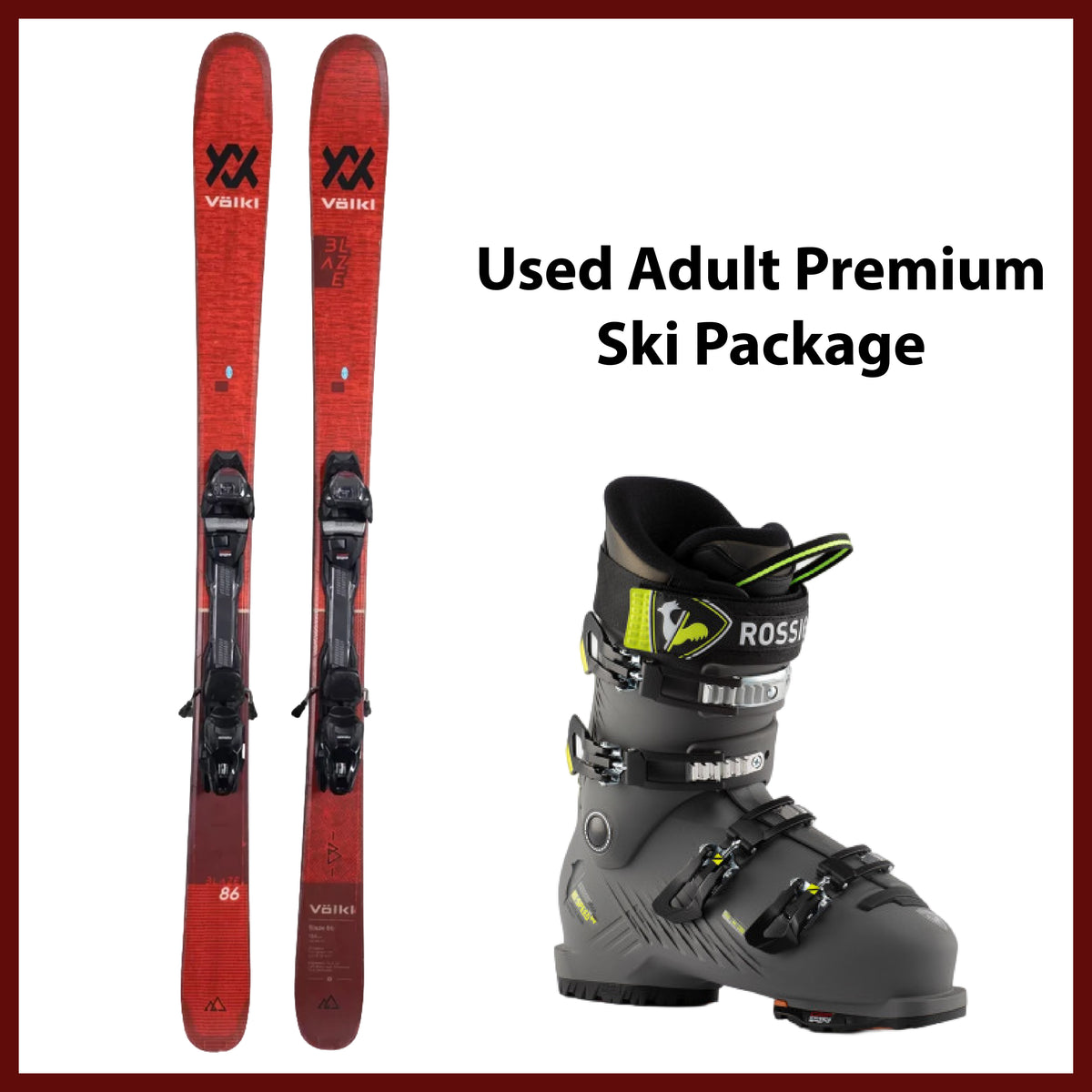 Online Season Rental: Adult Premium Ski