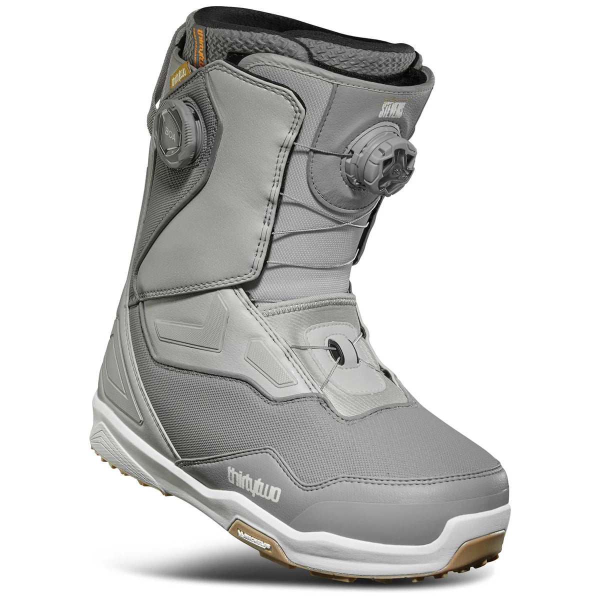 snowboard thirtytwo STW Double Boa Boots-men's-2026, Brown / 10.5 Step into the future of snowboarding ThirtyTwo TM-2 X Stevens Snowboard