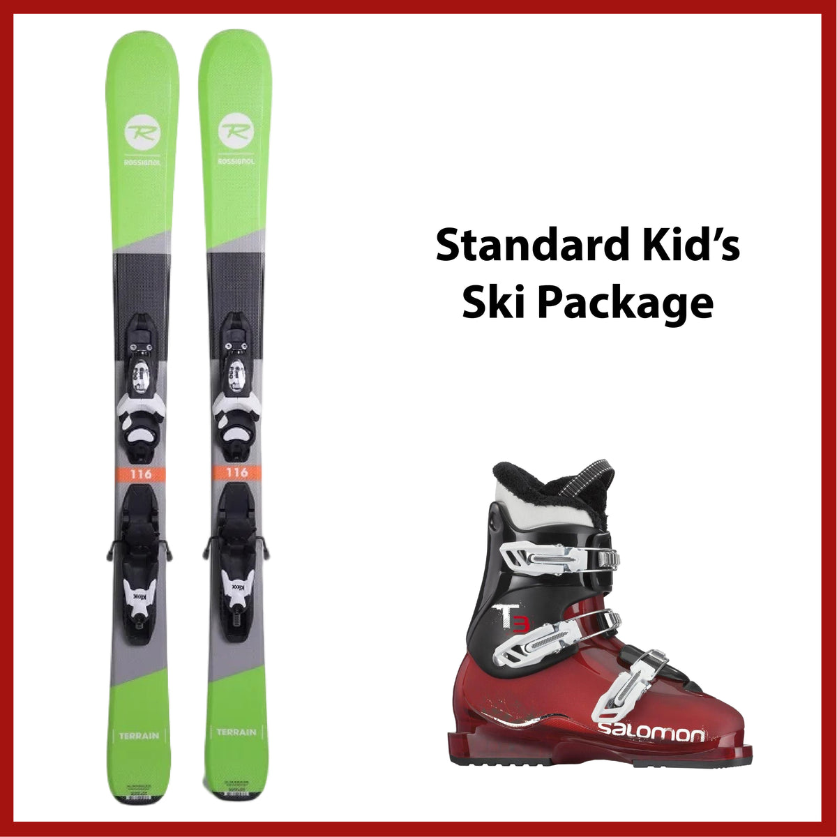 Online Season Rental: Kids Ski