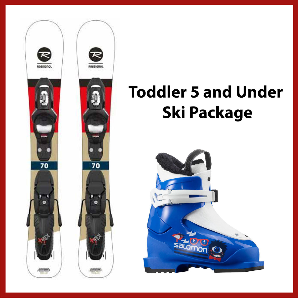 Online Season Rental: 5 and Under Ski