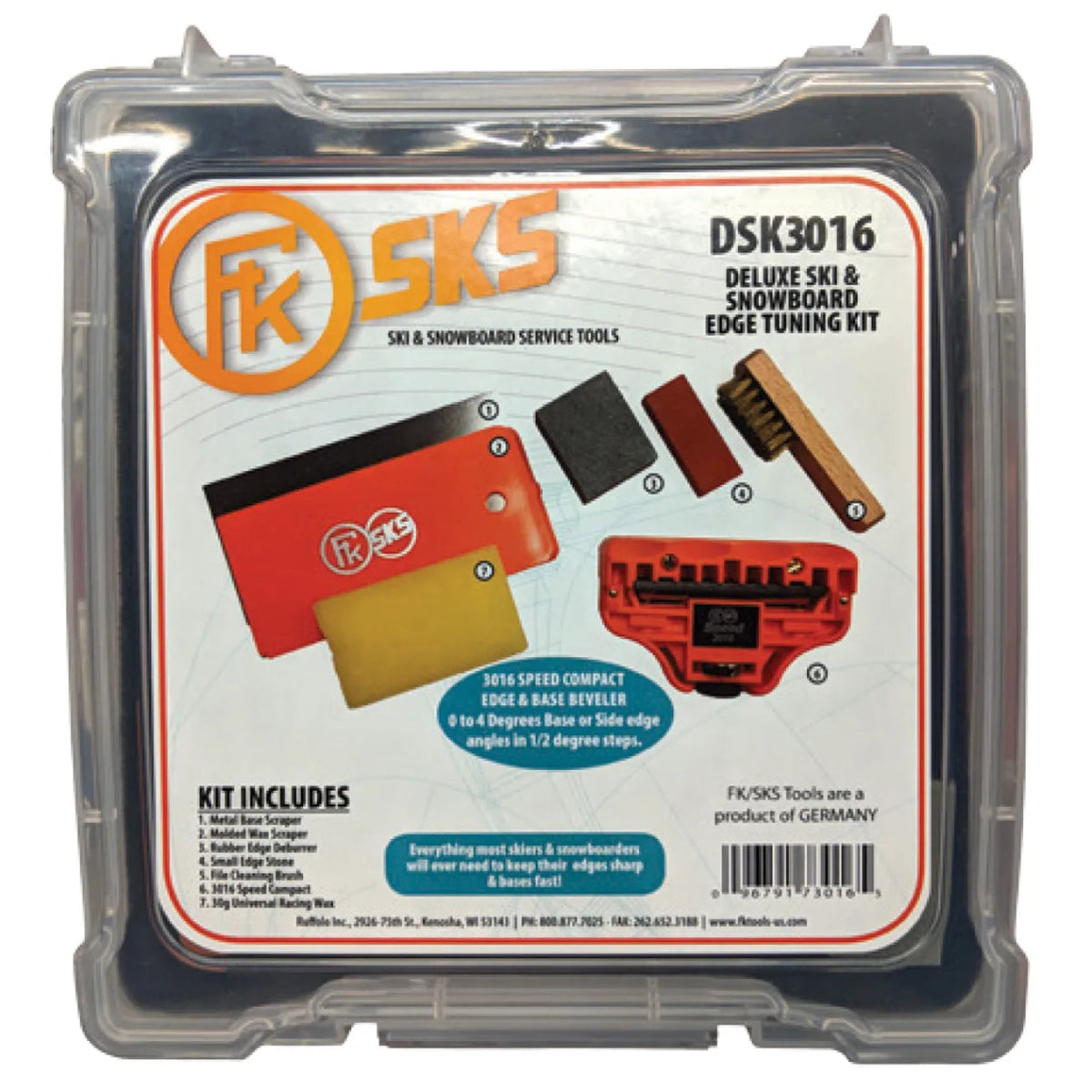 FK Tools Deluxe Ski & Snowboard Tuning Kit